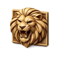 Lion Relief 3D icon
