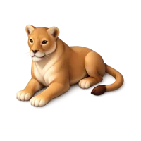 Lioness 3D icon