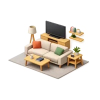 Living Room 3D icon