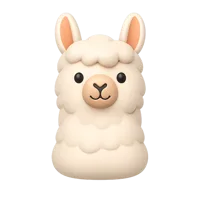Llama 3D icon