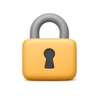 Locked Padlock 3D icon