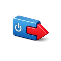 Log Out 3D icon