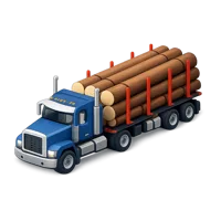 Logging Truck 3D icon