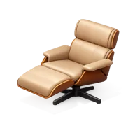 Brown Lounge Chair 3D icon