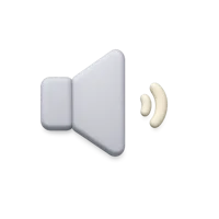Low Volume 3D icon