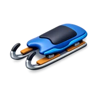 Luge Sled 3D icon