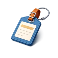 Luggage Tag 3D icon