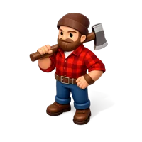 Lumberjack 3D icon