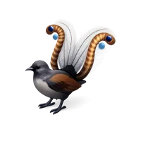 Lyrebird 3D icon