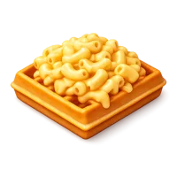 Mac And Cheese Waffle 3D icon