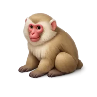 Macaque 3D icon