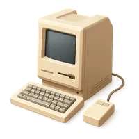 Macintosh Plus 3D icon