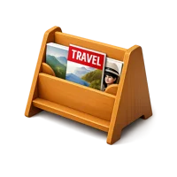 Magazine Rack 3D icon
