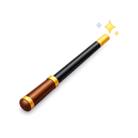 Brown Magic Wand 3D icon