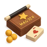 Magic trick kit 3D icon
