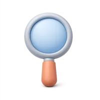 Magnifying Glass 3D icon