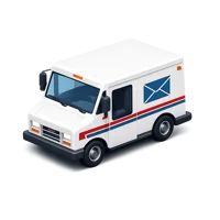 Mail Truck 3D icon