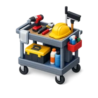 Maintenance Cart 3D icon