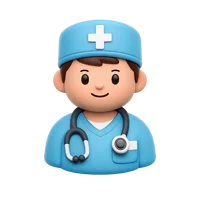 Male Nurse 3D icon