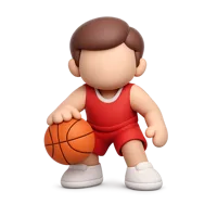 Man Dribbling 3D icon