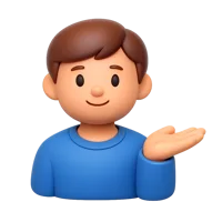 Man Gesturing 3D icon