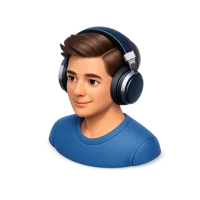 Man Headphones 3D icon