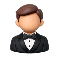 Man in Tuxedo 3D icon