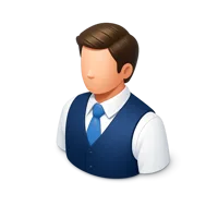 Man in Vest 3D icon