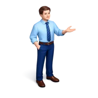 Man Presenting 3D icon