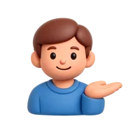 Man Tipping Hand 3D icon