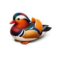 Mandarin Duck 3D icon