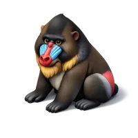 Mandrill 3D icon