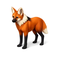 Maned Wolf 3D icon