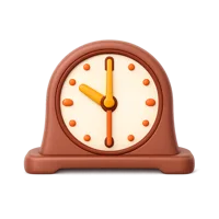 Mantel Clock 3D icon