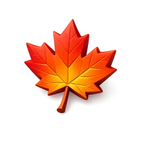 Red Maple Leaf 3D icon