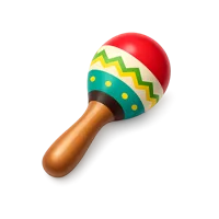 Red Maraca 3D icon