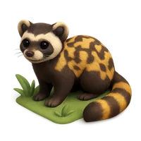 Marbled Polecat 3D icon