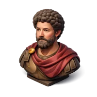 Marcus Aurelius 3D icon