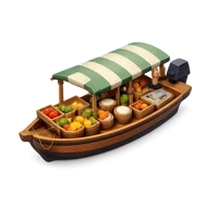 Market Boat 3D icon