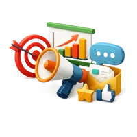 Marketing Campaign 3D icon