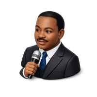 Martin Luther King 3D icon