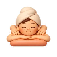 Orange Massage Woman 3D icon