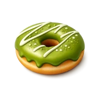 Matcha Donut 3D icon
