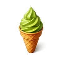 Matcha Ice Cream 3D icon