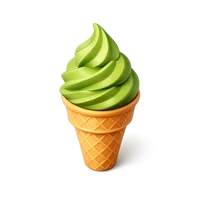Matcha Soft Serve 3D icon