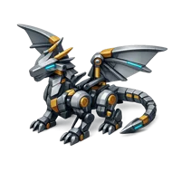Mechanical Dragon 3D icon