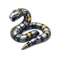 Mechanical Snake 3D icon
