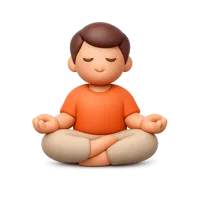 Meditating Person 3D icon