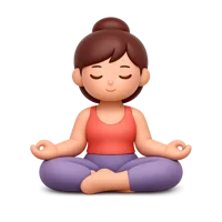Meditating Woman 3D icon