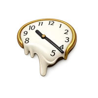 Melting Clock 3D icon